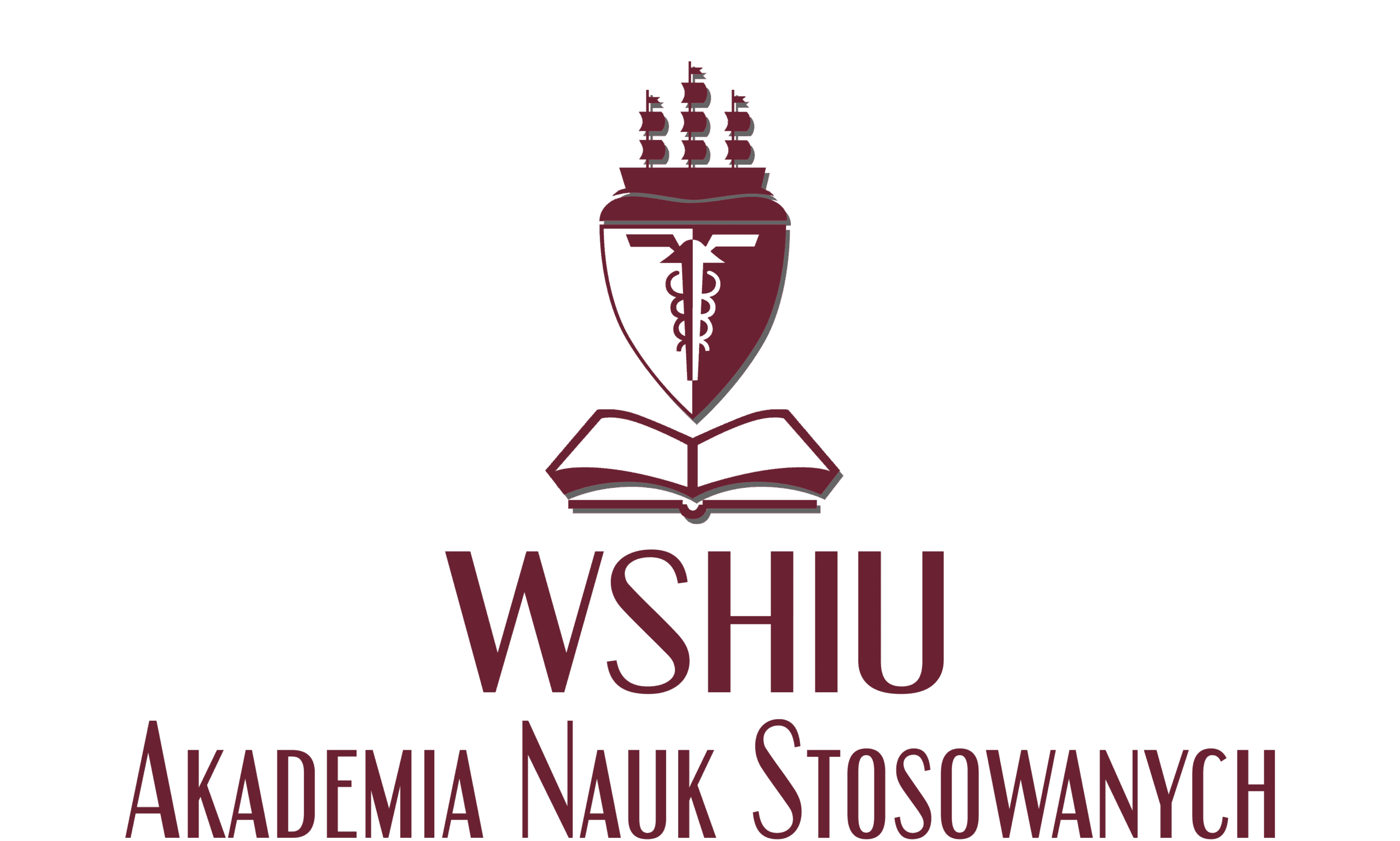Official WSHIU Academy of Applied Sciences in Poznań wordmark